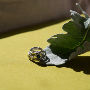 Blue Topaz String Ring