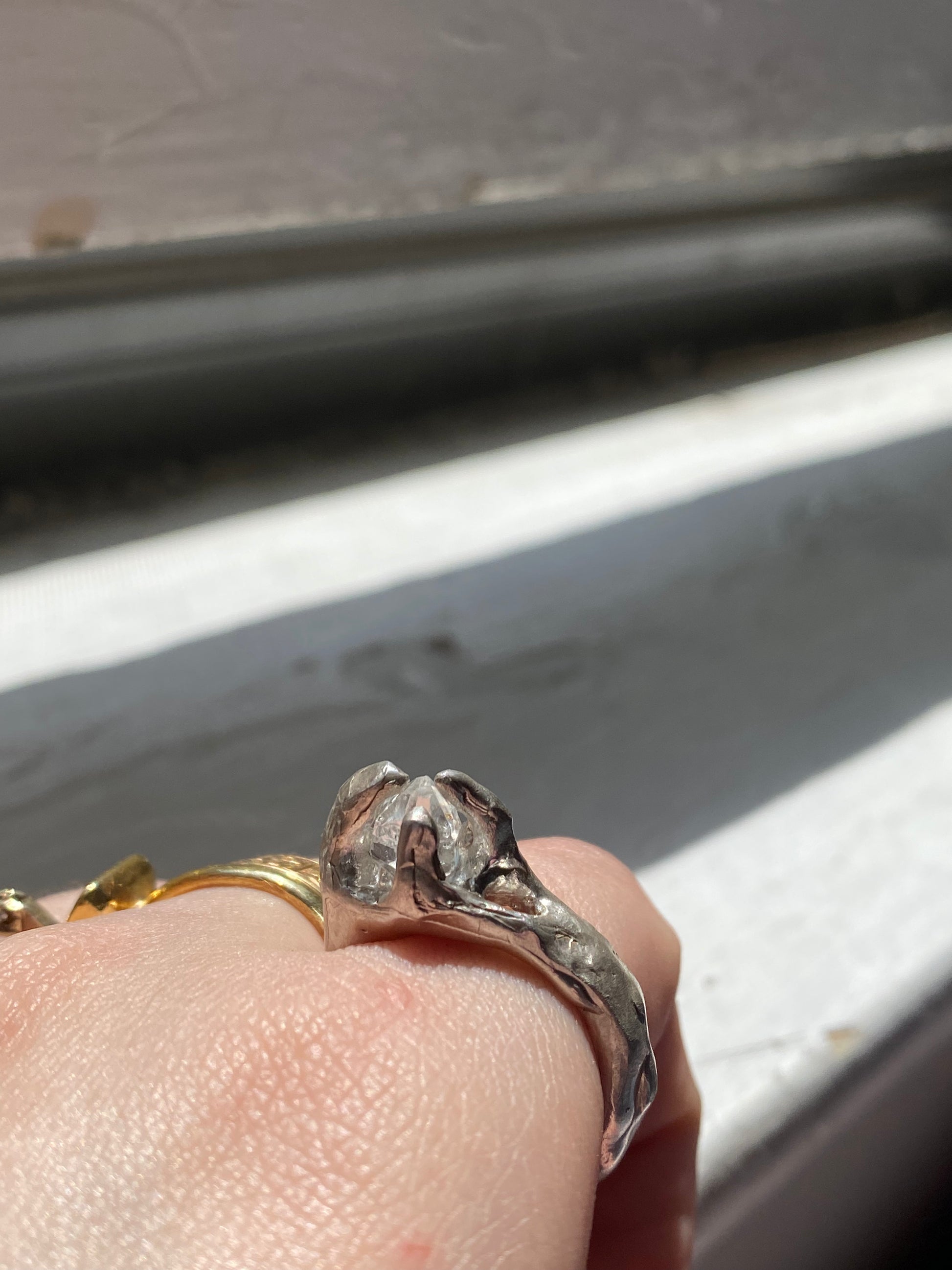 Herkimer Diamond Ring